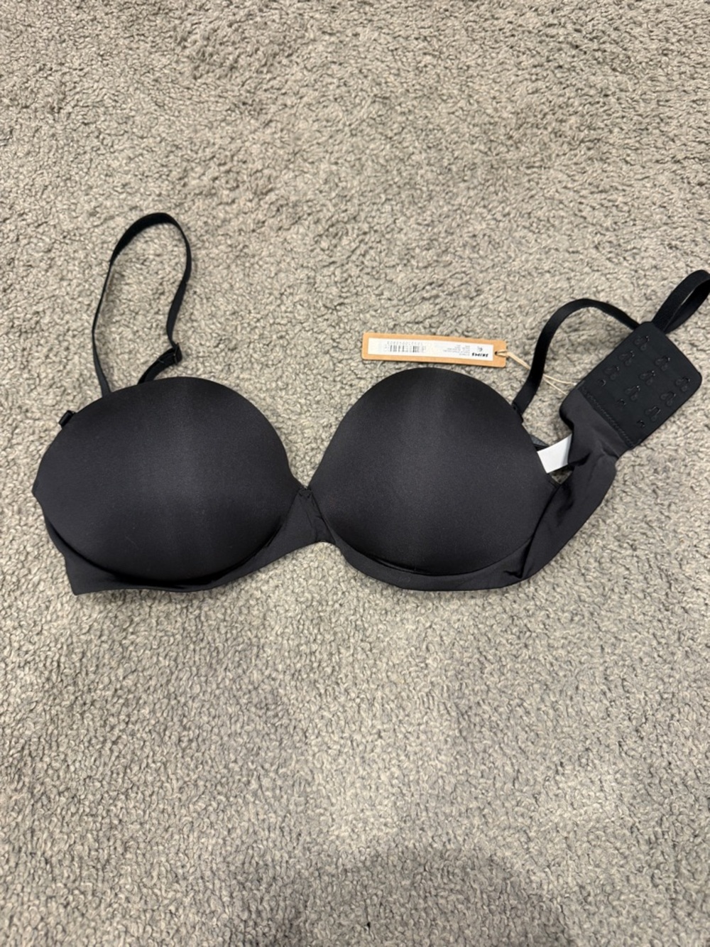 SKIMS Black Smooth Molded T-Shirt Bra